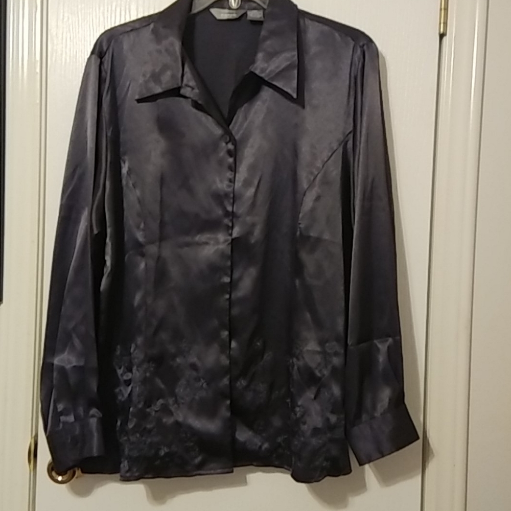 Urban works women's satin blouse